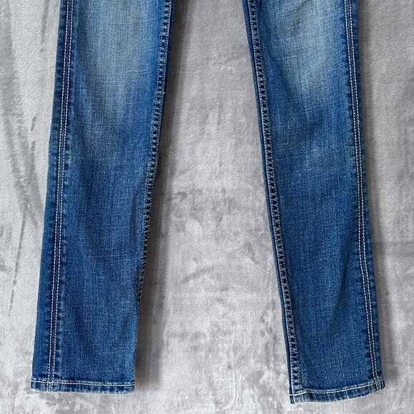 Miss Me Fleur-de-Lise Embellished Pocket Skinny Jean Size 26 - Picture 5 of 13